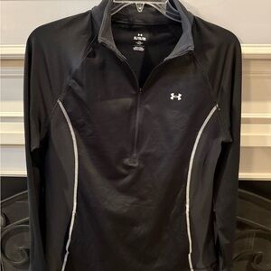 Under Armour Black Fitted Quarter-Zip Top